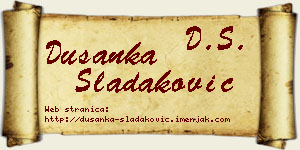 Dušanka Sladaković vizit kartica
